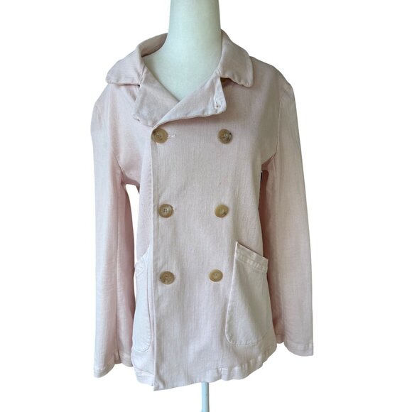 Frank & Eileen Belfast Peacoat Lightweight Jacket in Ballet Pink Size Small - Picture 3 of 15